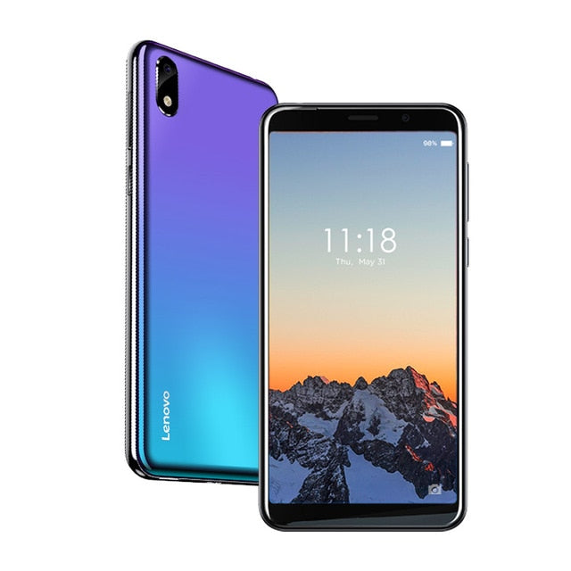 Lenovo Smartphone A5S 5.45 Inch MTK6761 Quad Core Mobile Phone 2GB 16GB Android 9.0 Face Unlock 4G Phone 3000mAh